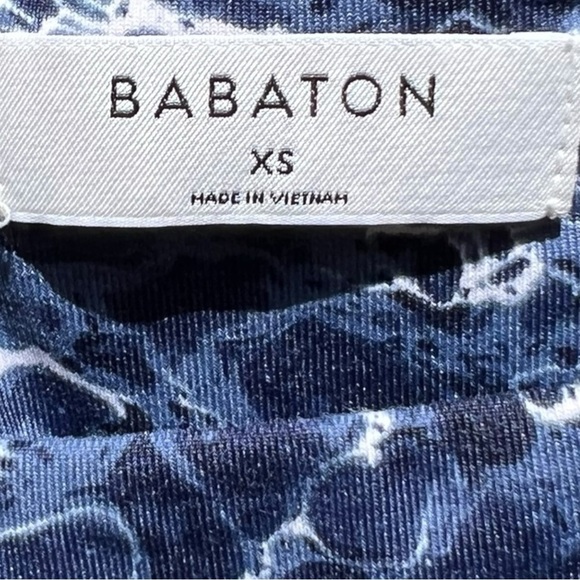 🌻Aritzia Babaton Blue/White Contour Bodysuit Size XS - Picture 3 of 5